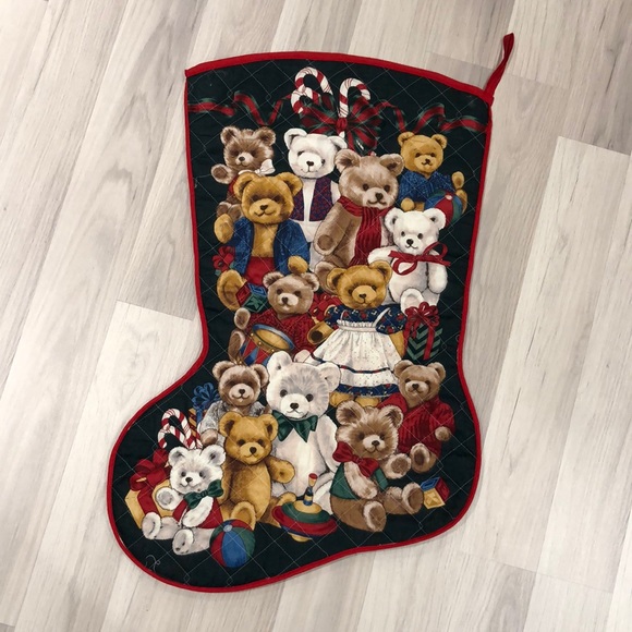 Cute vintage Christmas stocking - Picture 1 of 6